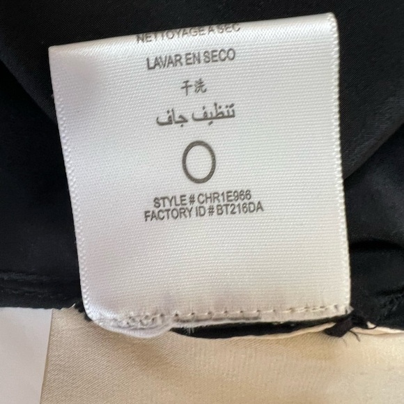 BCBGMaxAzria Black Ivory Lace Short Sleeve Top Women's Blouse Large NEW - Picture 4 of 5